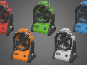 jobsite fan 3D 模型