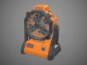 jobsite fan 3D 模型