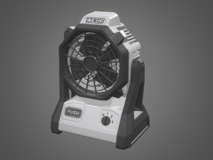 jobsite fan 3D 模型