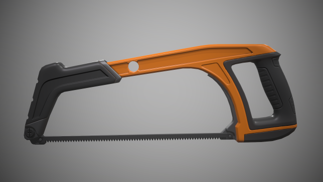 hacksaw Model 3D .c4d .max .obj .3ds .fbx .stl .blend 