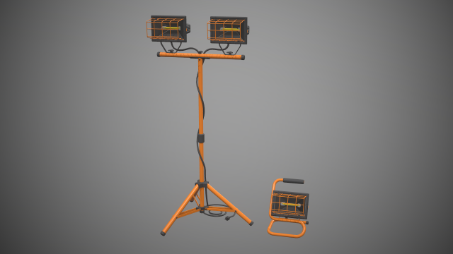 halogen lamp Modelo 3D .c4d .max .obj .3ds .fbx .stl .blend 