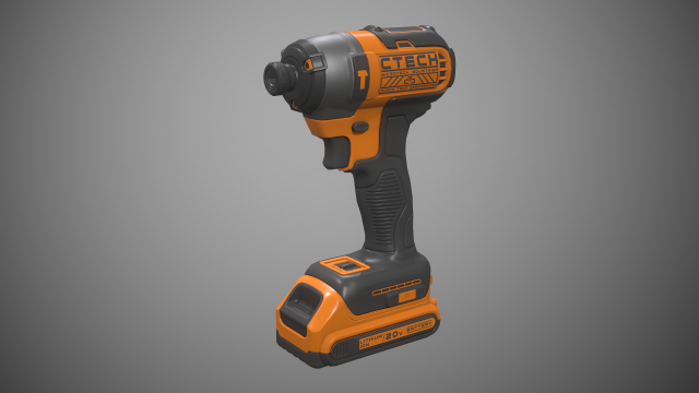 impact driver 3D Модель .c4d .max .obj .3ds .fbx .stl .blend 