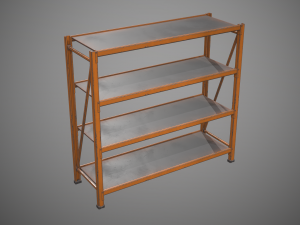 industrial shelf 3D Модель