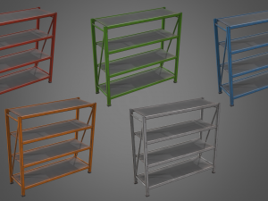 industrial shelf Modèle 3D