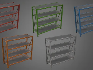 industrial shelf 3D Model
