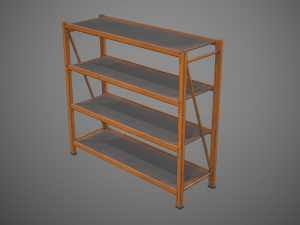 industrial shelf Modèle 3D