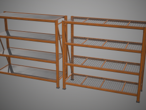 industrial shelf Modèle 3D