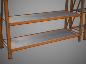industrial shelf Modèle 3D