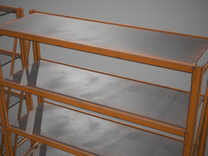 industrial shelf Modèle 3D
