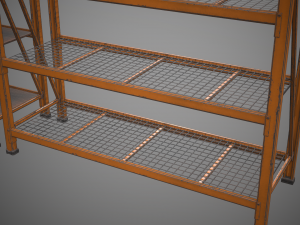 industrial shelf Modèle 3D