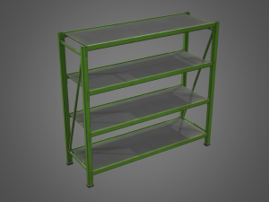 industrial shelf Modèle 3D