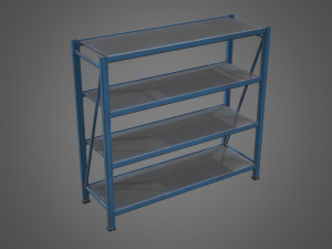 industrial shelf Modèle 3D
