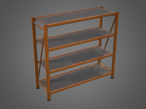 industrial shelf Modèle 3D