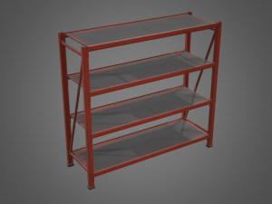 industrial shelf Modèle 3D