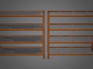 industrial shelf Modèle 3D