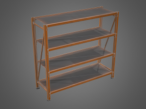 industrial shelf Modèle 3D