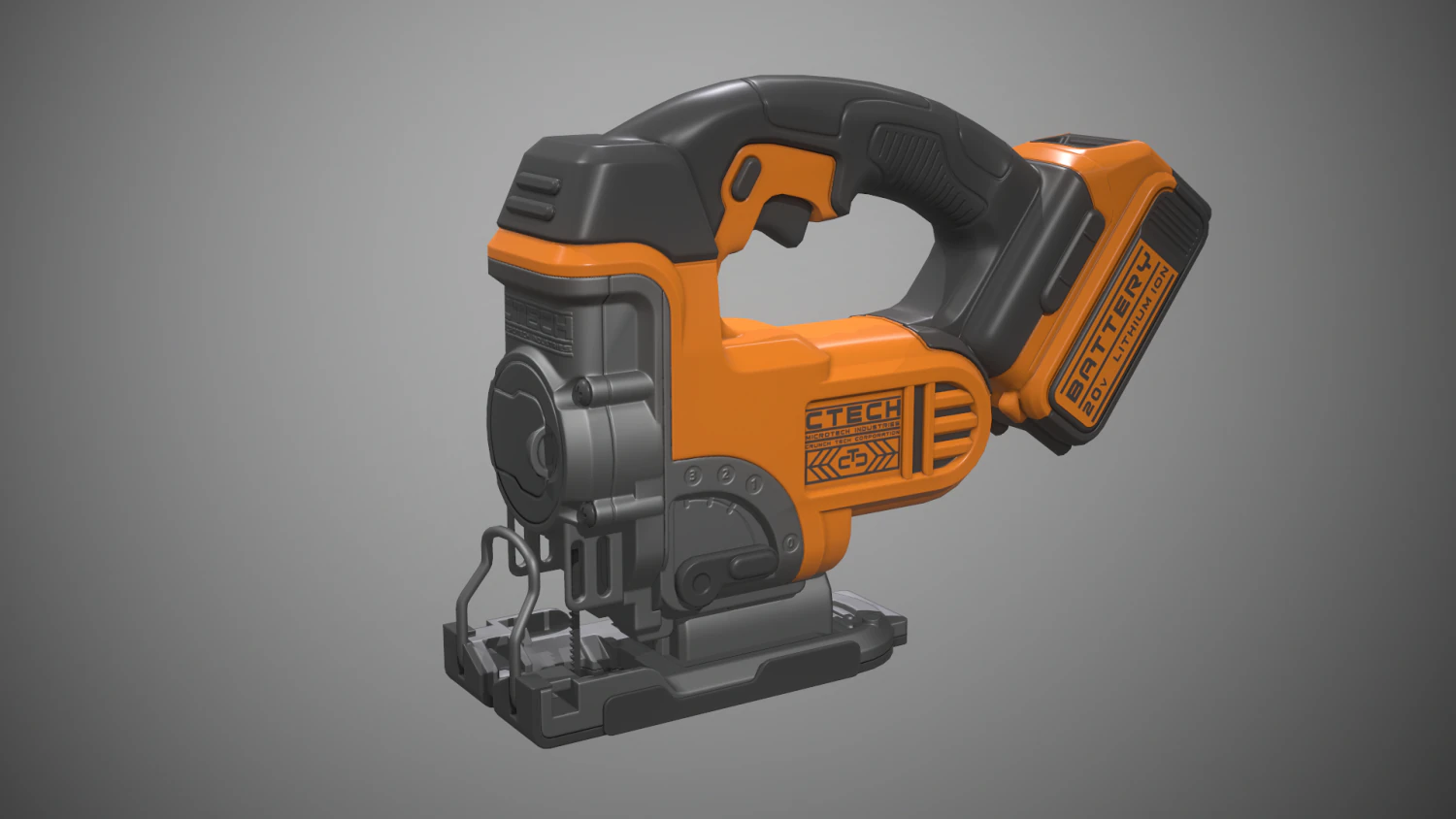 seghetto alternativo alimentato a batteria Modello 3D .c4d .max .obj .3ds .fbx .stl .blend 