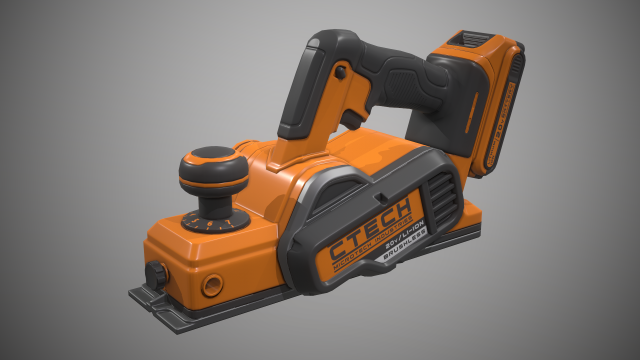 hand held planer 3D Model .c4d .max .obj .3ds .fbx .stl .blend 