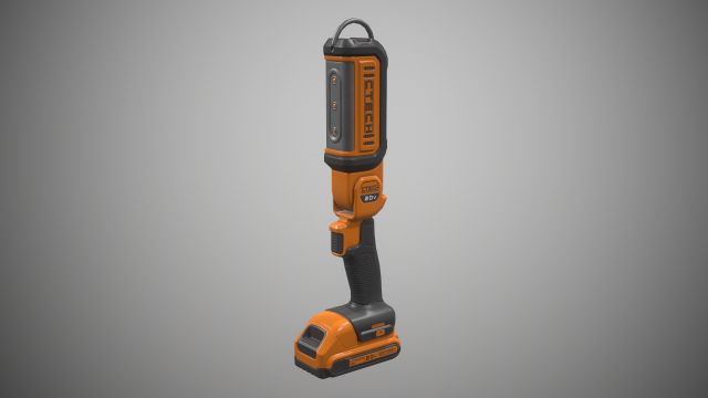 hand held area light 3D Модель .c4d .max .obj .3ds .fbx .stl .blend 