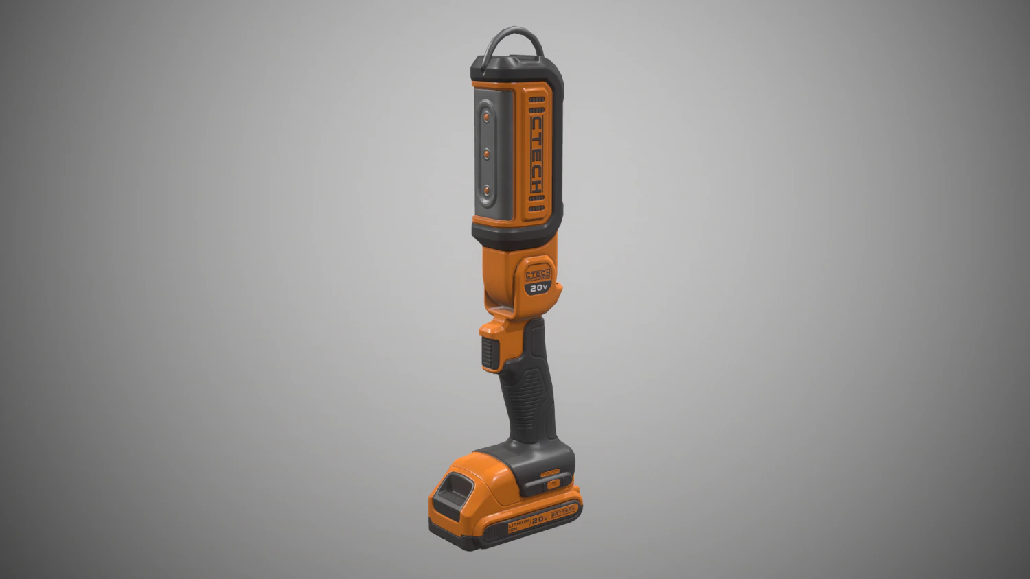 hand held area light 3D Model .c4d .max .obj .3ds .fbx .stl .blend