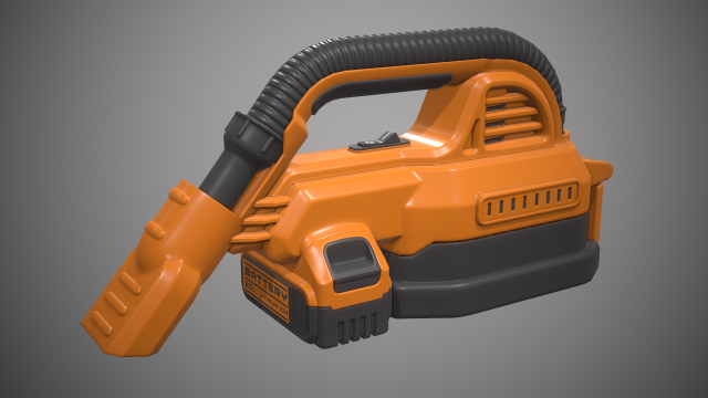 portable vacuum kit 3D Модель .c4d .max .obj .3ds .fbx .stl .blend 