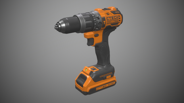 power drill Model 3D .c4d .max .obj .3ds .fbx .stl .blend 