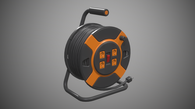 portable power station outlet Modelo 3D .c4d .max .obj .3ds .fbx .stl .blend 