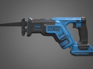 reciprocating saw 3D Model