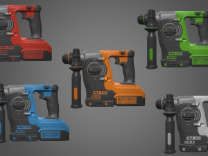 rotary hammer drill Modèle 3D