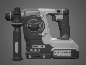 rotary hammer drill Modèle 3D