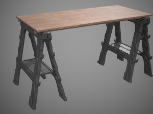 sawhorse Modelo 3D