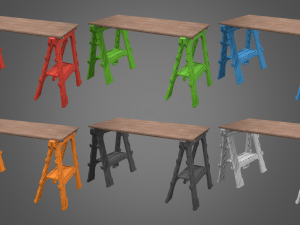 sawhorse 3Dモデル