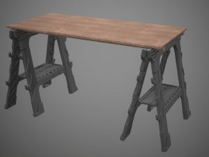 sawhorse 3Dモデル