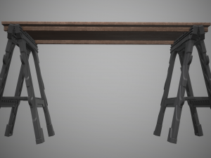 sawhorse 3Dモデル