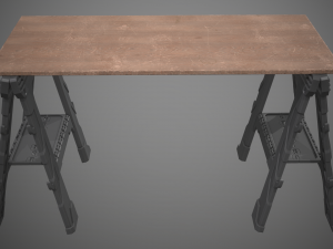 sawhorse 3Dモデル