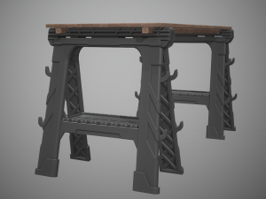 sawhorse 3Dモデル