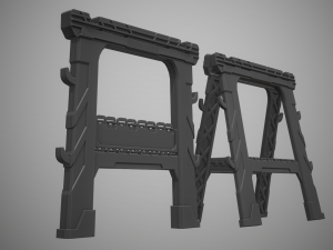 sawhorse 3Dモデル