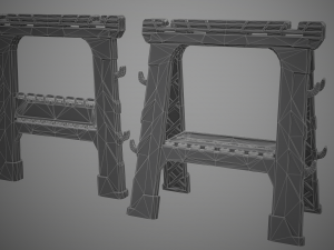 sawhorse 3Dモデル