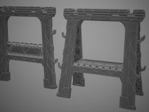 cavalletto Modello 3D