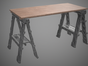 sawhorse 3Dモデル