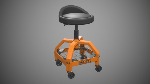 shop stool 3D Модель .c4d .max .obj .3ds .fbx .stl .blend 