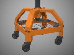 sgabello da negozio Modello 3D