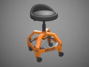 sgabello da negozio Modello 3D