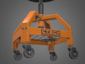 sgabello da negozio Modello 3D