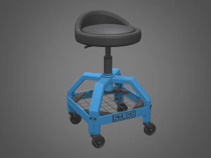 sgabello da negozio Modello 3D