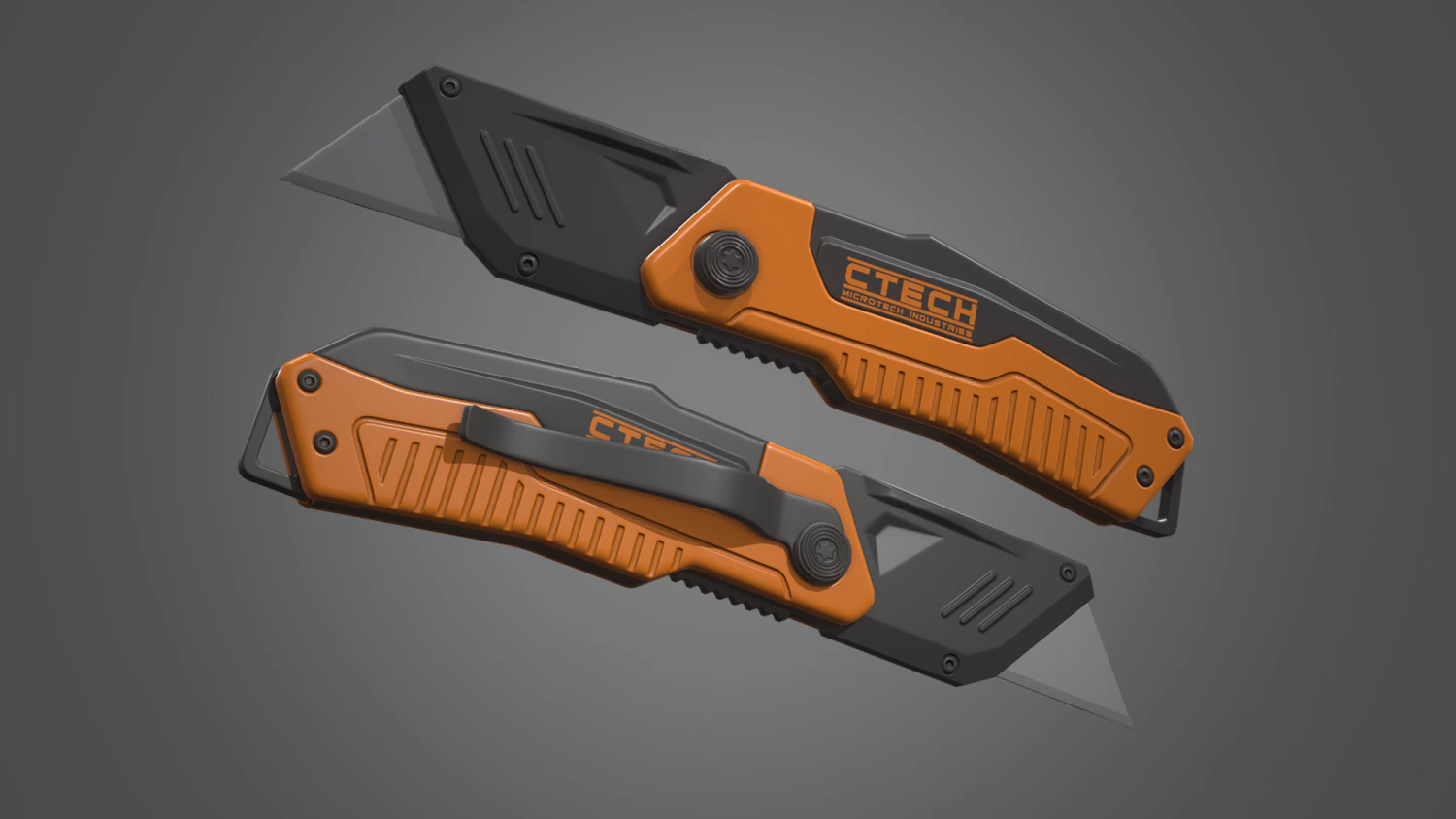 utility knife 3D Model .c4d .max .obj .3ds .fbx .stl .blend 