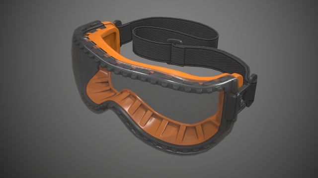 safety goggles 3D 모델 .c4d .max .obj .3ds .fbx .stl .blend 