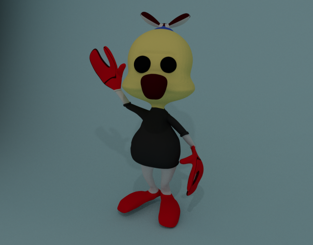 cartoony character 3D Модель .c4d .max .obj .3ds .fbx .stl .blend 