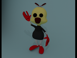 cartoony character 3D Модель