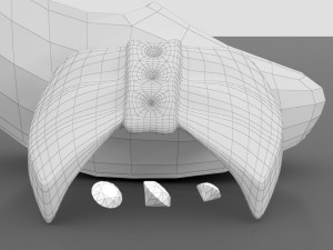 cinderella shoes Model 3D